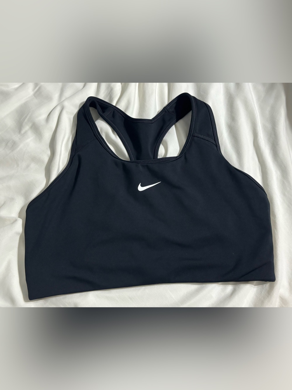 Nike Black and White Racerback Sports Bra